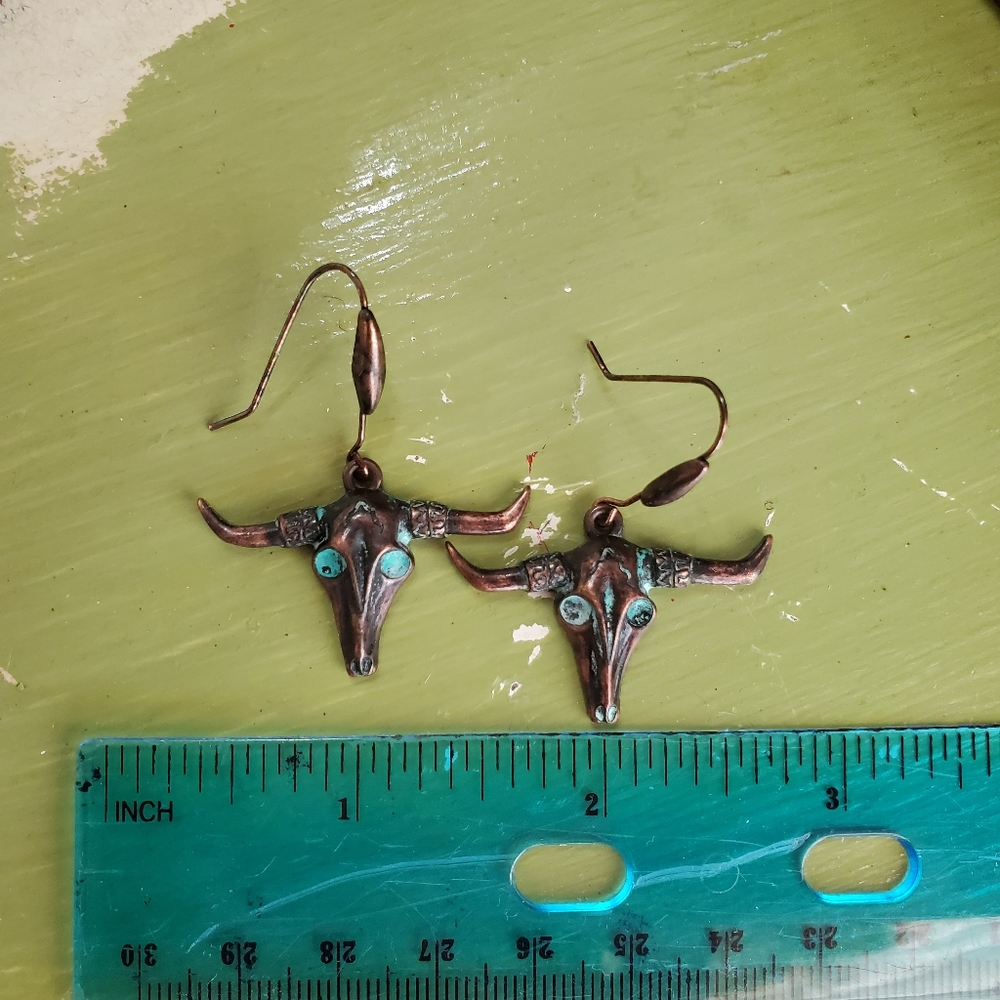 Longhorn earrings